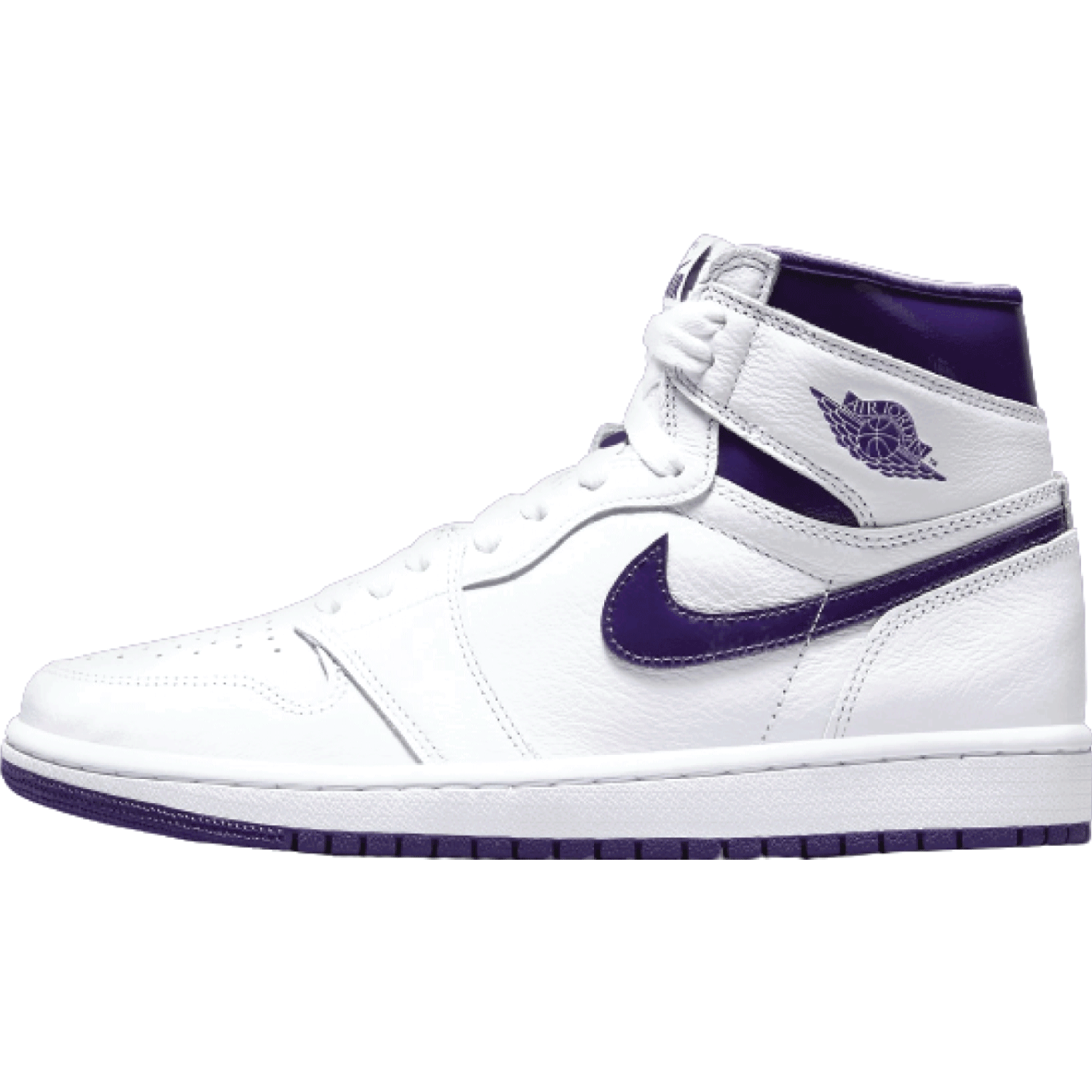 Air Jordan 1 Retro High OG White & Court Purple
