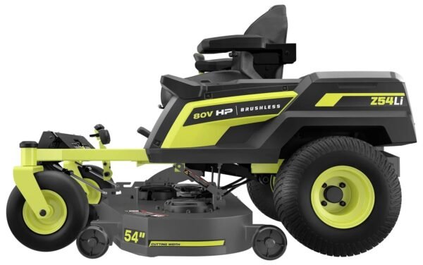 80V Max HP Lithium 54″ Brushless Electric Zero Turn Lawn Mower