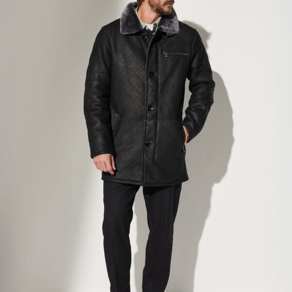 Hayes Quilted Sheepskin Coat