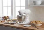 KitchenAid Classic Series 4.5-Quart Tilt-Head Stand Mixer, White, K45SSWH