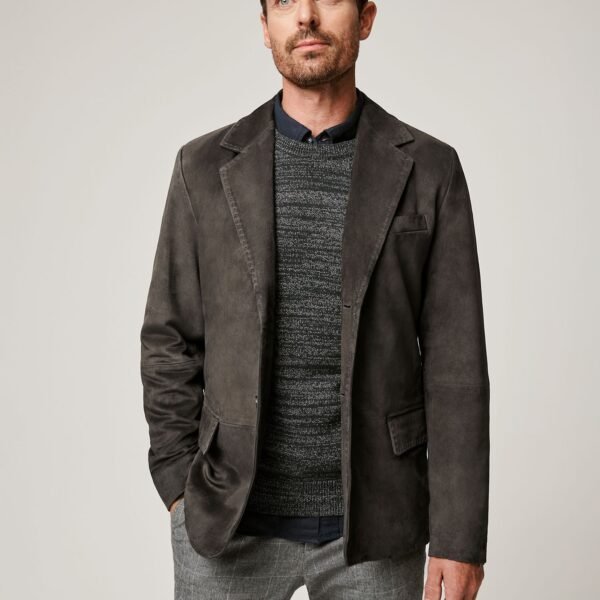 Mark Suede Leather Blazer