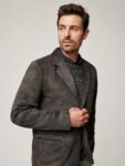 Mark Suede Leather Blazer