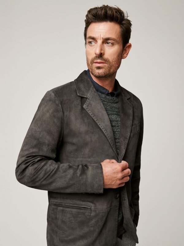 Mark Suede Leather Blazer
