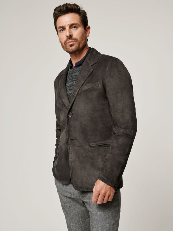 Mark Suede Leather Blazer