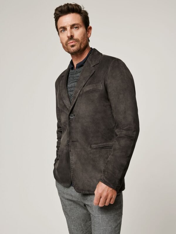 Mark Suede Leather Blazer