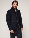 Austin Suede Leather Blazer with Shearling Lining