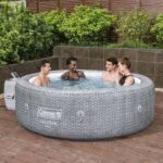 Coleman Sicily AirJet Inflatable Hot Tub w/ Cover w/ Pump #P09144