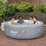 Coleman Sicily AirJet Inflatable Hot Tub w/ Cover w/ Pump #P09144