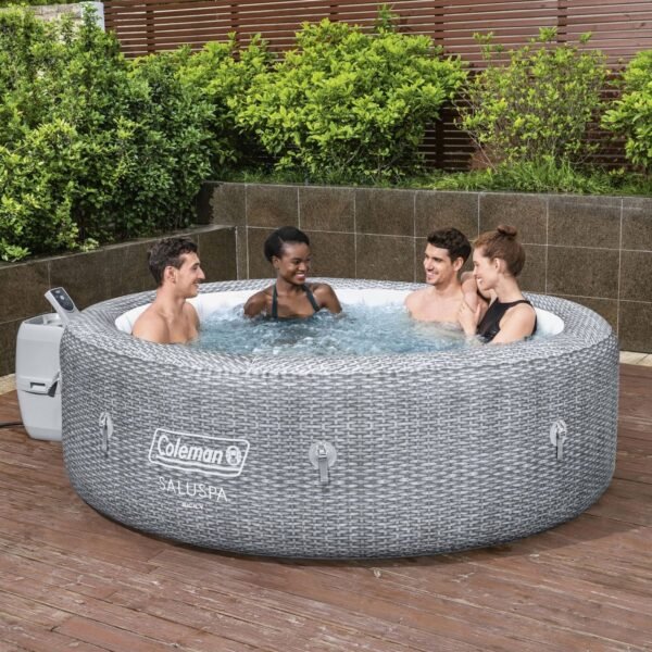 Coleman Sicily AirJet Inflatable Hot Tub w/ Cover w/ Pump #P09144