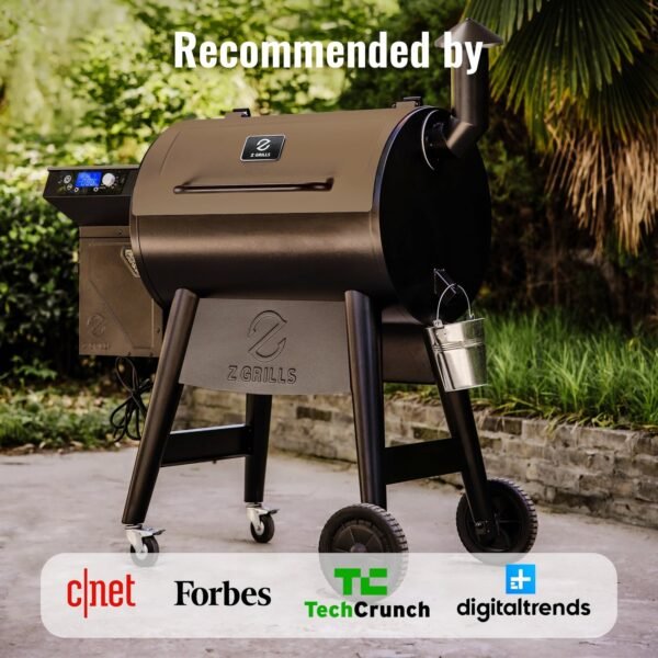 Z GRILLS Backyard Warrior 697 sq.in 8-in-1 Wood Pellet Grill Smoker with PID V3.0 Technology, LCD Screen, Meat Probes and Rain Cover