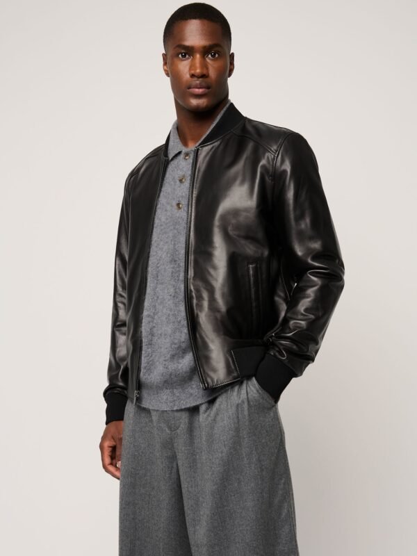Rocco Leather Baseball Jacket