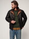 Romano Black Leather Jacket