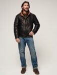 Romano Black Leather Jacket