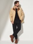 Jack Frost Palomino Edition Leather Coat with Shearling Lining