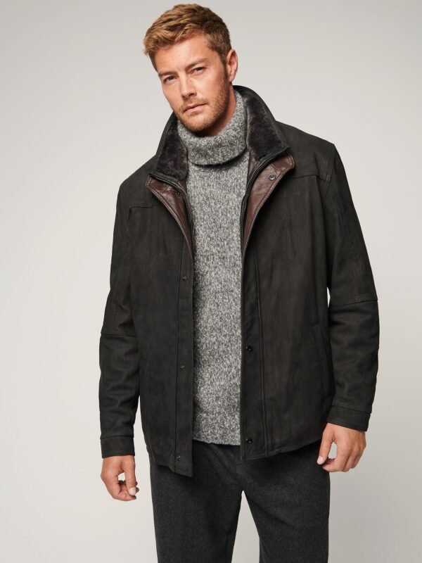 James Buffed Leather Jacket