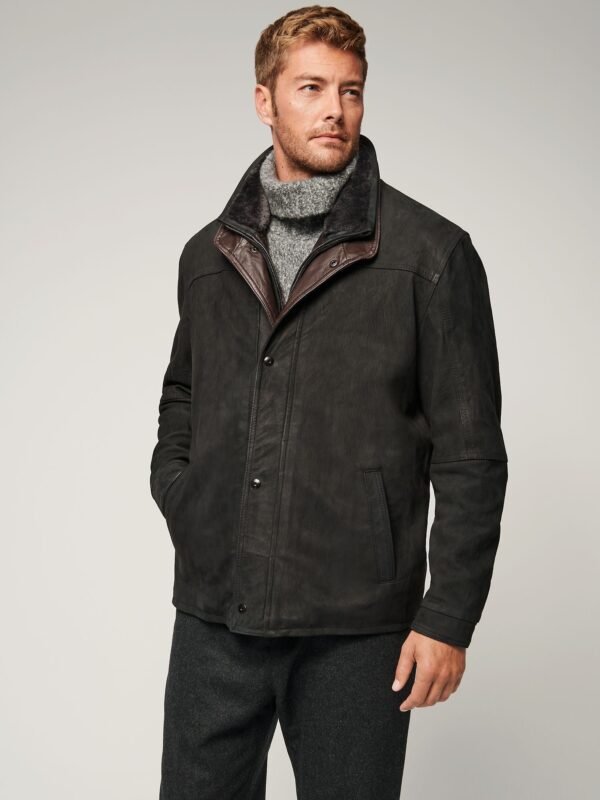 James Buffed Leather Jacket