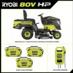 Brushless 80V Hp 46-Inch Cordless Lawn Tractor Battery Powered