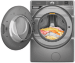 Whirlpool WFW6720RR, 27-Inch, 5.0 cu. ft. Smart Front Load Washer,  FreshFlow Vent System, Silver