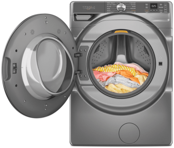 Whirlpool WFW6720RR, 27-Inch, 5.0 cu. ft. Smart Front Load Washer,  FreshFlow Vent System, Silver