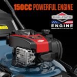 SENIX Self-Propelled Gas Lawn Mower, 22in Cutting Blade / 23in Cutting Deck, 150 cc 4-Cycle Made in Briggs & Stratton Engine , 3-In-1, 6-Position Adjustment, 11in Rear Wheels, LSSG-H3