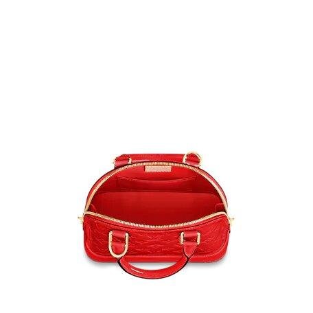Louis Vuitton ALMA BB Cerise Red