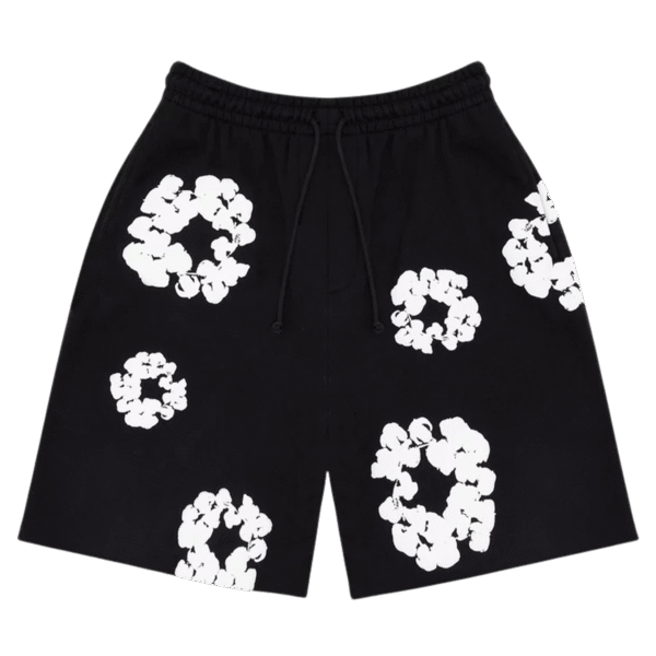 Denim Tears The Cotton Wreath Shorts 'Black'
