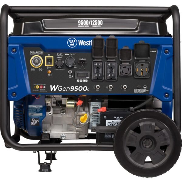 Westinghouse WGen9500c Remote Electric Start 9500-Watt Single Fuel (Gasoline) Portable Generator WGEN9500C