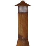 Sunnydaze 70" Rust Patina Finish Steel Wood-Burning Chiminea with Spark Screen