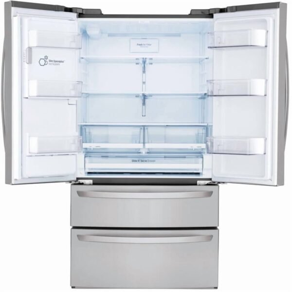 LG 28 Cu. ft. Smart Wi-Fi Enabled French Door Refrigerator, Stainless Steel (LMXS28626S)