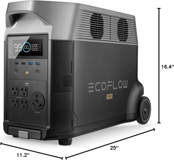 EF ECOFLOW DELTA Pro 3600Wh Portable Power Station – 3600W LiFePO4