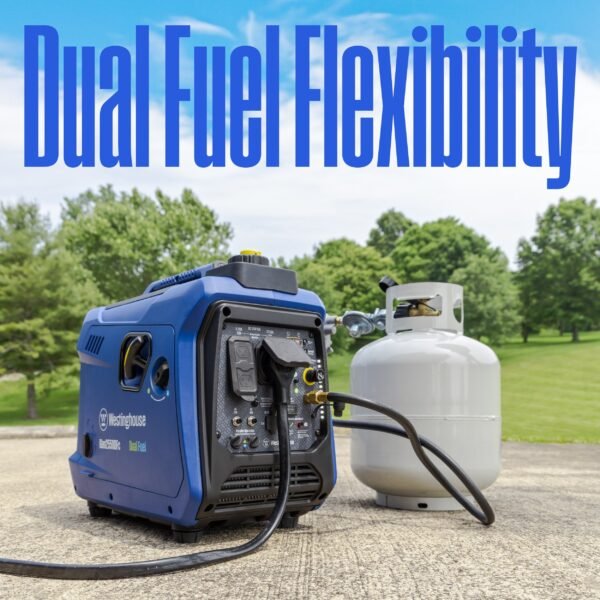 Westinghouse iGen2550DFc Recoil Start 2550-Watt Dual Fuel (Gasoline/Propane) Inverter Generator IGEN2550DFC