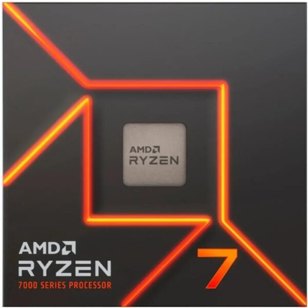 AMD – Ryzen 7 7700X 8-core – 16-Thread 4.5GHz (5.4 GHz Max Boost) Socket AM5 Desktop Processor – Silver