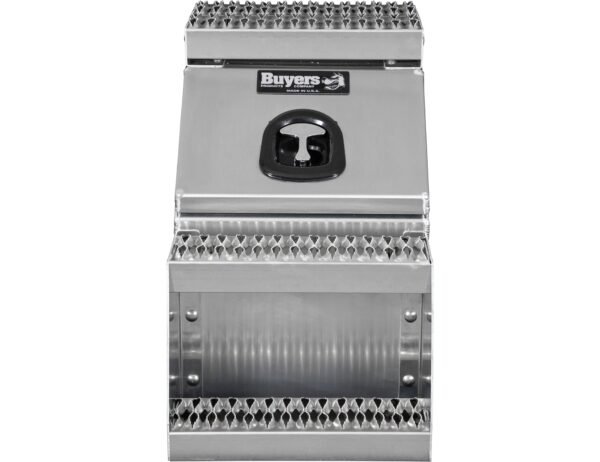 Buyers Products 28-in x 24-in x 19-in Smooth Aluminum Step Box Truck Tool Box 1705285