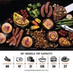 Blackstone Original Outdoor Griddle, 4-Burner 36" Propane Flat Top Grill with Hood, Black