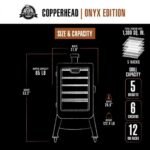Pit Boss 1300 Connected Pellet Smoker Copperhead – Onyx Edition with Wi-Fi®