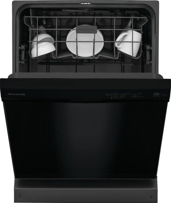 Frigidaire 24″ Built-In Dishwasher, Front Control, Black