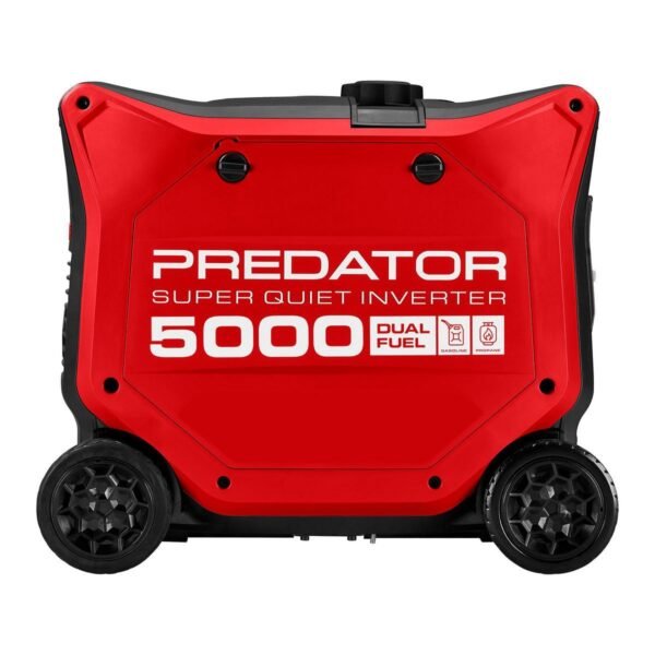 Predator 5000 Watt Dual-Fuel SUPER QUIET Inverter Generator with Remote Start and CO SECURE Technology