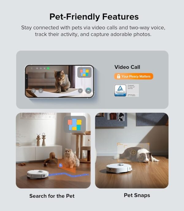 Roborock Qrevo Edge S5A Robot Vacuum & Mop, 18,500Pa, Zero-Tangle