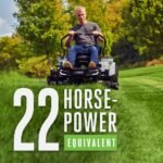 EGO Power+ Electric Riding Lawn Mower, 42″ Deck with Zero Turn Radius, Includes (4) 56V 10.0Ah Batteries and Charger – ZT4204L
