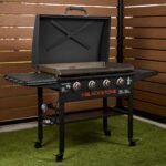 Blackstone Original Outdoor Griddle, 4-Burner 36″ Propane Flat Top Grill with Hood, Black
