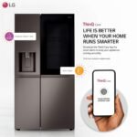 LG LRSOS2706D 27 Cu. Ft. Black Stainless Steel Side-by-Side Smart Refrigerator