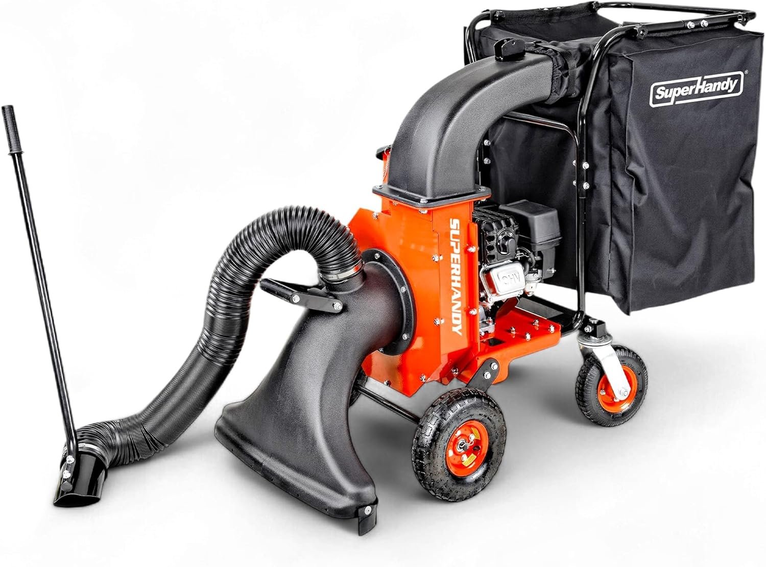 SuperHandy 7HP Gas Leaf Vacuum & Wood Chipper, 10:1 Mulch, 6-Bushel Bag