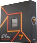 AMD – Ryzen 7 7700X 8-core – 16-Thread 4.5GHz (5.4 GHz Max Boost) Socket AM5 Desktop Processor – Silver