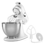 KitchenAid Classic Series 4.5-Quart Tilt-Head Stand Mixer, White, K45SSWH