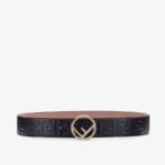 Fendi Black Leather Belt