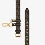 Fendi Brown Fabric Belt