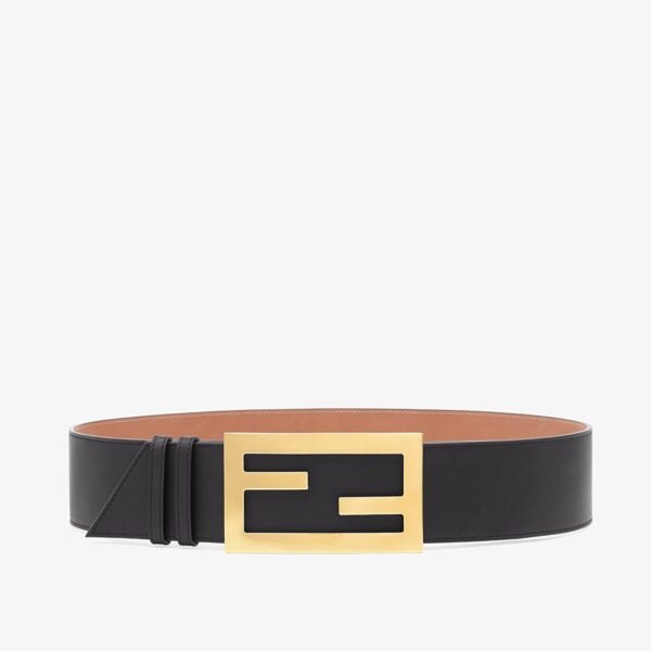 Fendi Black Leather Belt
