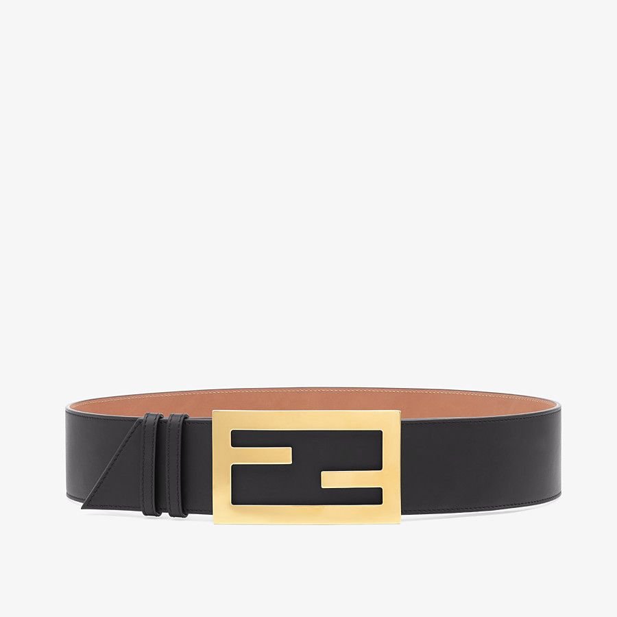 Fendi Black Leather Belt
