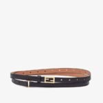 Fendi Black Leather Belt