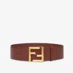 Fendi Black Leather Belt